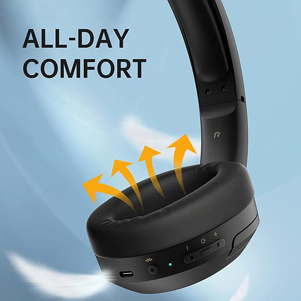 Edifier W820NB Plus Headphones Wireless Noise Cancelling Bluetooth Black