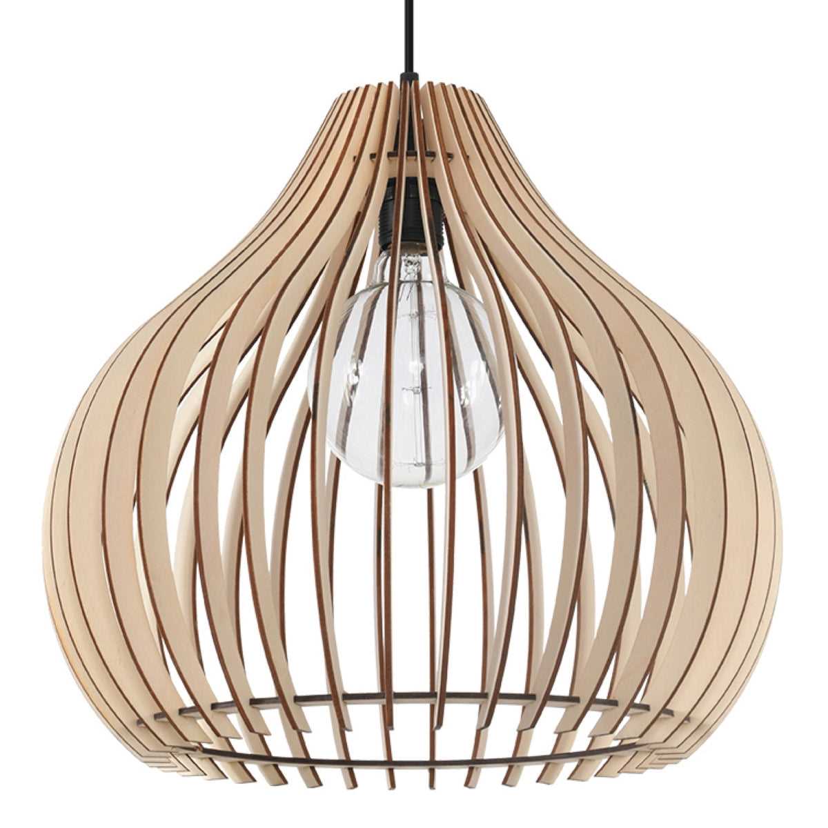 Aprilla Scandinavian Wood Ceiling Lamp 