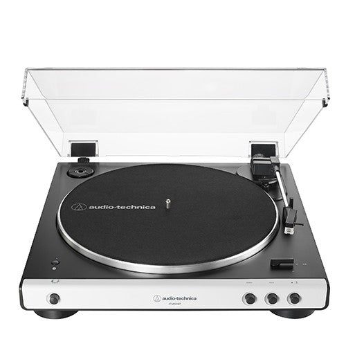 Audio-Technica AT-LP60XBT Fully Automatic Bluetooth Belt-Drive Turntable (Black/White)