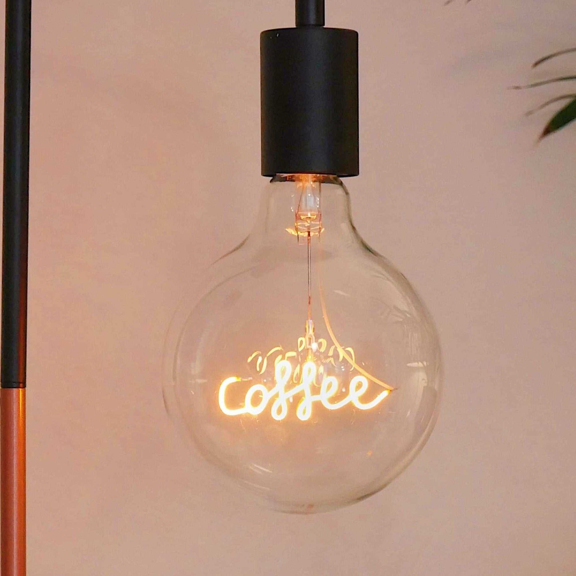 Coffee LED Light Bulb - Screw Up Pendant Fitting - E27 Edison Dimmable