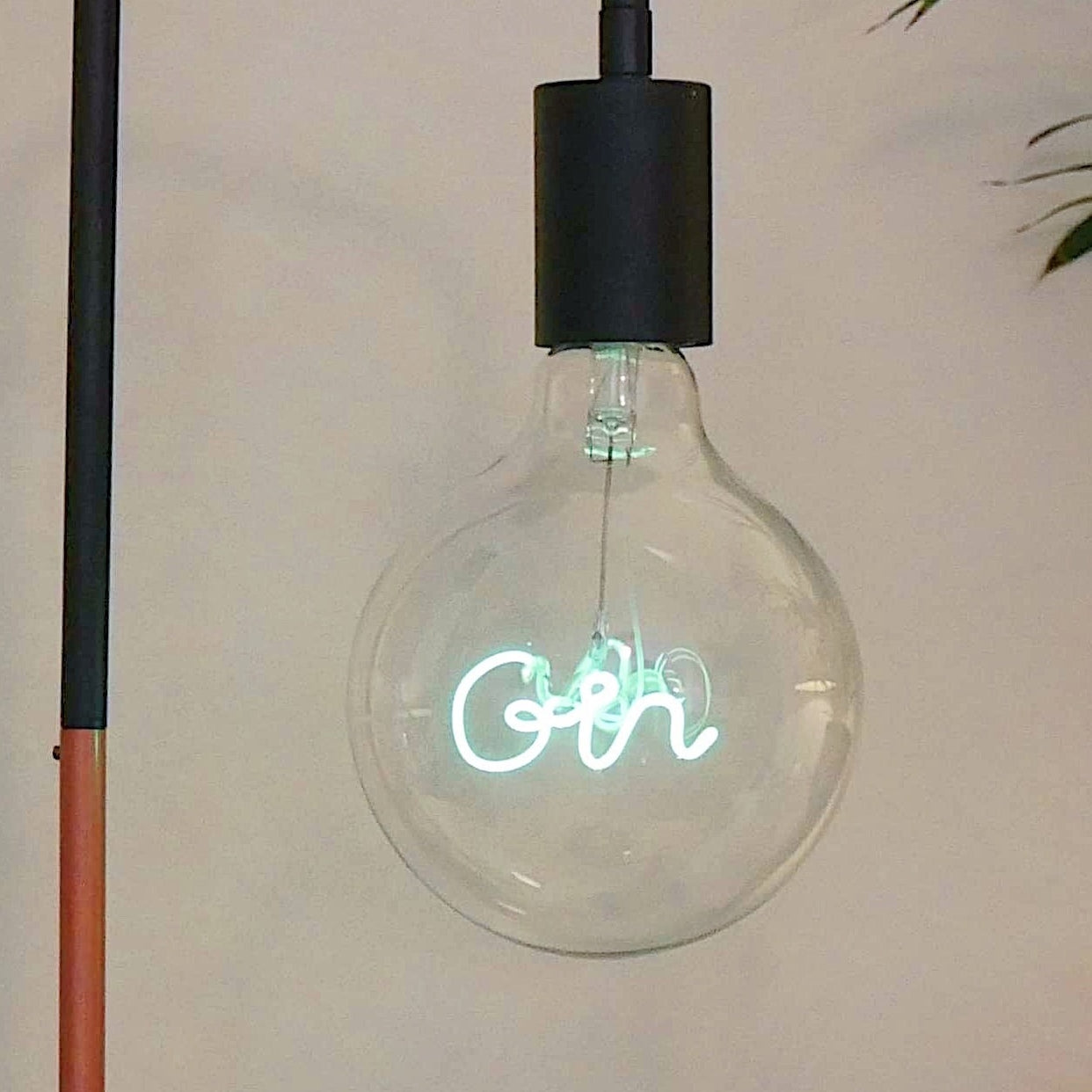 Green Gin LED Light Bulb - Screw Up Pendant Fitting - E27 Edison Dimmable