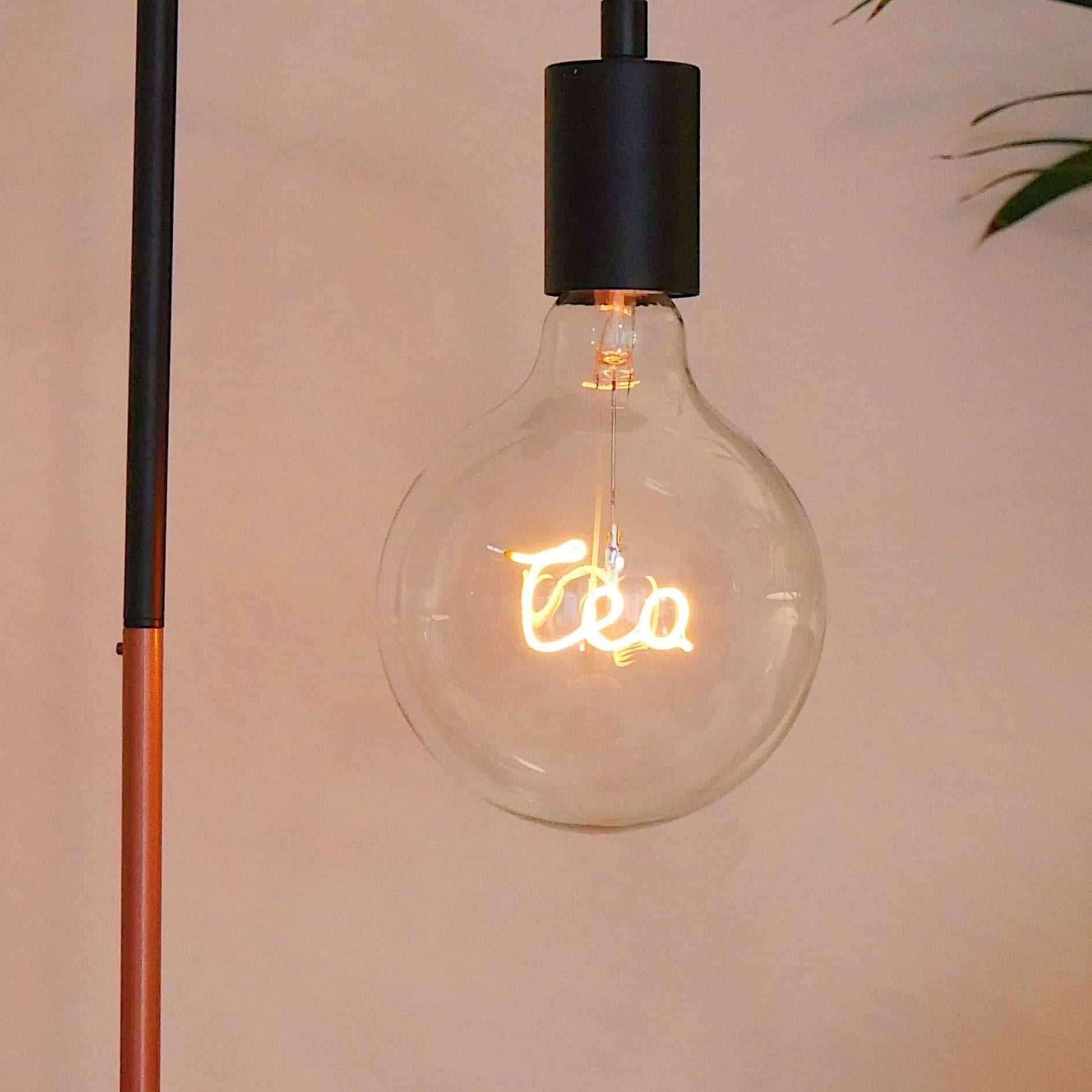 Tea LED Light Bulb - Screw Up Pendant Fitting - E27 Edison Dimmable